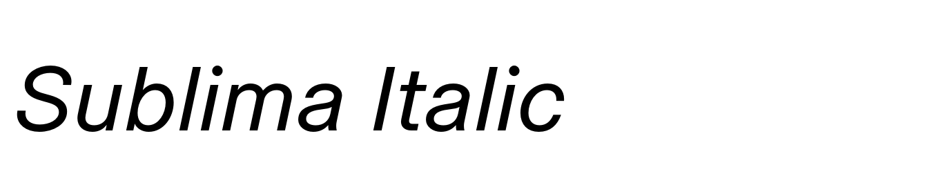 Sublima Italic